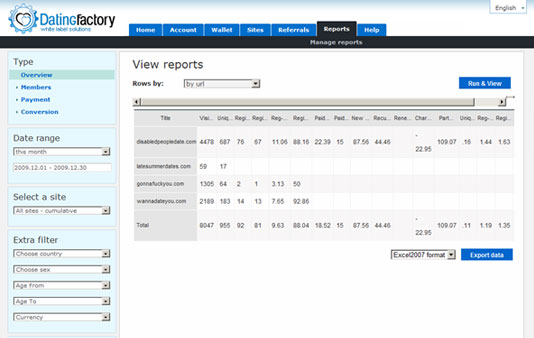 Export your reports