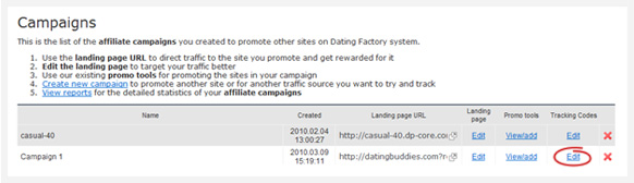 Add tracking codes to your affiliate and promotional campaigns