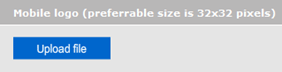 Upload the logo for the mobile version of your site