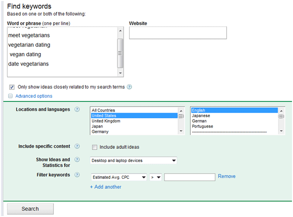 Keywords Search