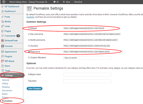 WordPress Permalinks