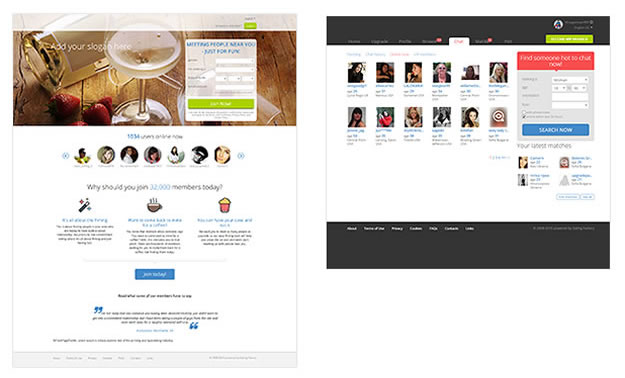 New Responsive Dating Factory Templates